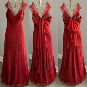 💃🏻 Red Long Dress - Watters & Watters ✨